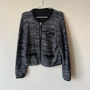 Rag & Bone Black and Gray Textured Blazer